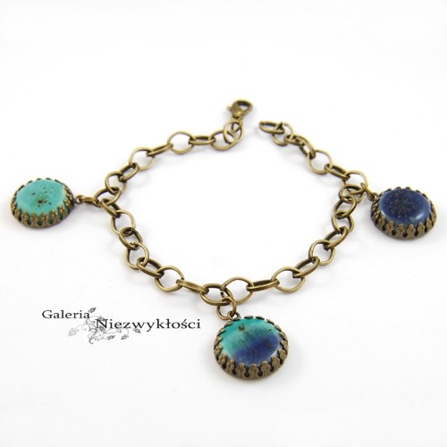 Retro w tonacji blue-bransoletka Dorca