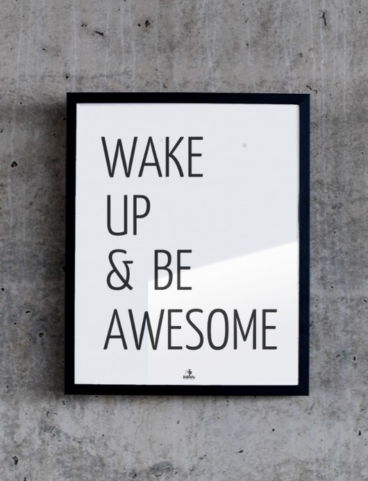 Plakat BE AWESOME 50x70 MIA home