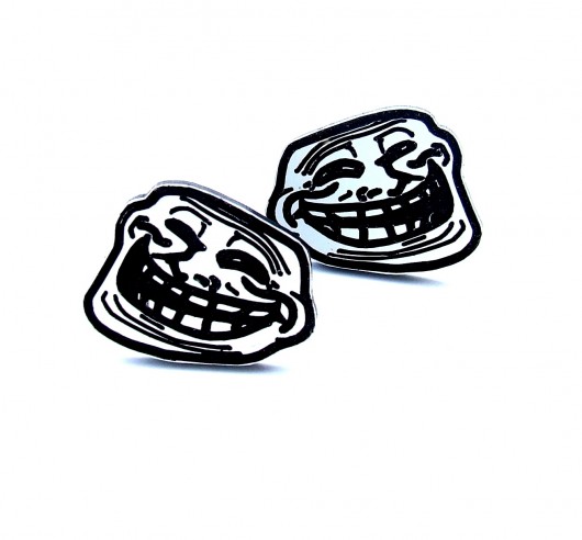 Kolczyki troll face Kraina czaru