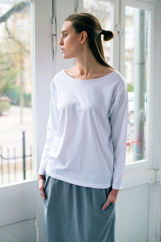 MINIMAL WHITE Bluzka Oversize GAU great as You