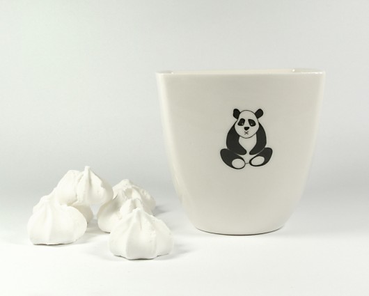 Biały kubek do kawy - porcelanowy kubek z pandą XXXXXXKina Gorska