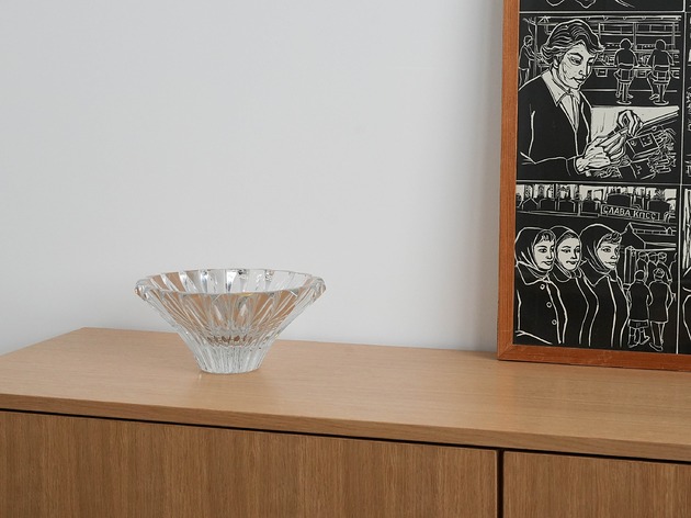 miski i misy Misa szklana, fiński design, lata 70, produkcja: Riihim