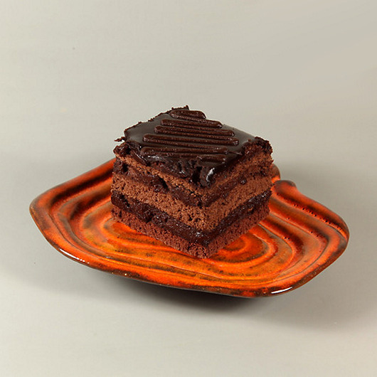 patery i talerze Talerz LINIE PAPILARNE, pomarańczowy, w pudełku