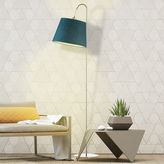 lampy podłogowe Designerska lampa podłogowa do czytania TALLIN VELUR z welurowym abażurem