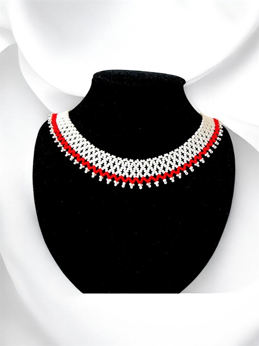 kolie Silanka z Karpat , delikatny etno naszyjnik,  kolia