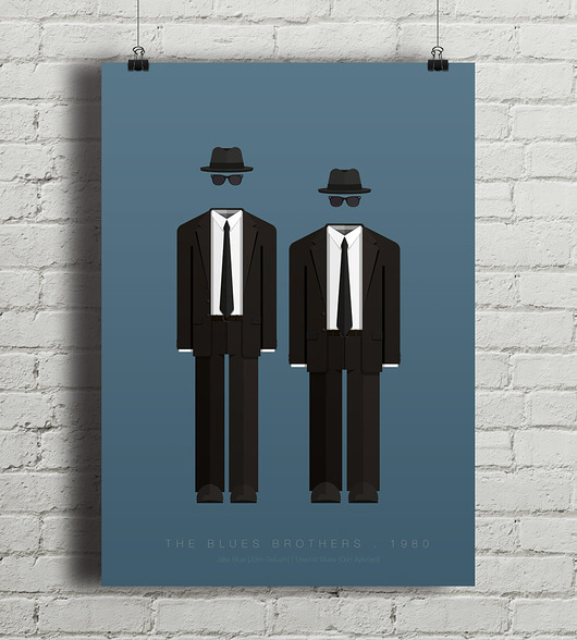 Plakat Blues Brothers  minimalmill