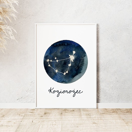 Plakat Znak Zodiaku Koziorożec trochę na ścianę