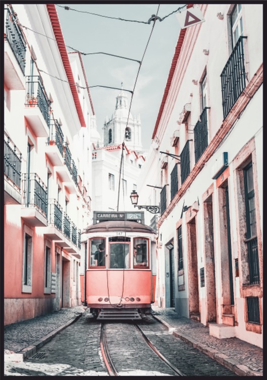 plakaty Plakat "Tramwaj w Lisbonie"