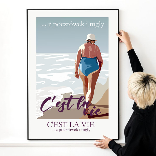 plakaty Plakat C'est la vie