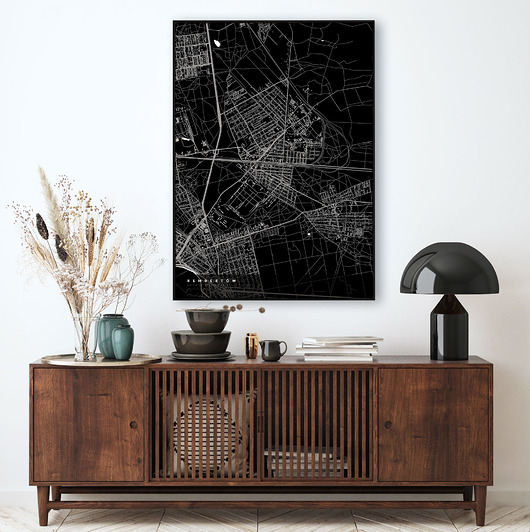 plakaty Plakat Rembertów - mapa dzielnicy
