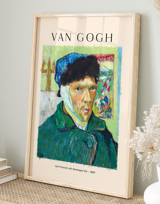 plakaty Plakat Reprodukcja Vincent van Gogh - Autoportret z zabandażowanym uchem