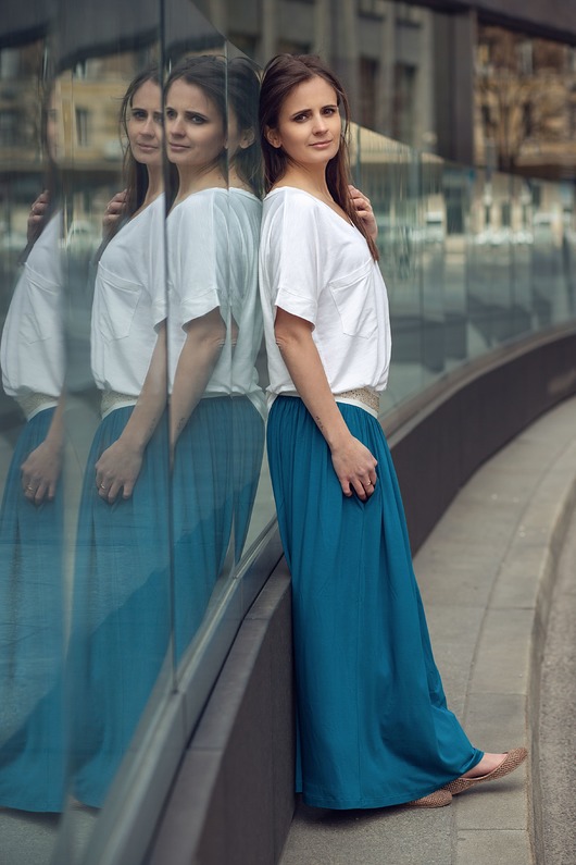 Spódnica Dusty Emerald Loose