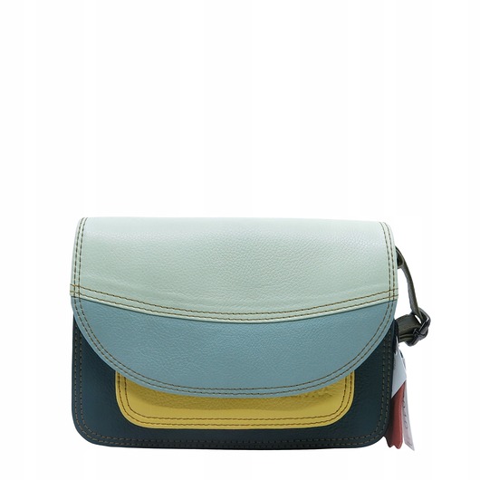 torby na ramię Torebka damska skórzana regulowany pasek kolorowa eko OLIVKA