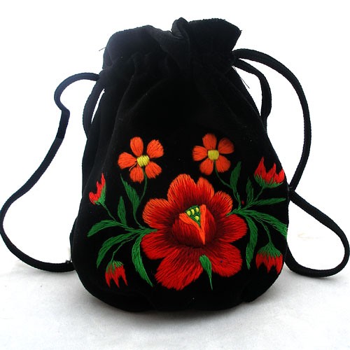 Mini folk czarna na ludowo