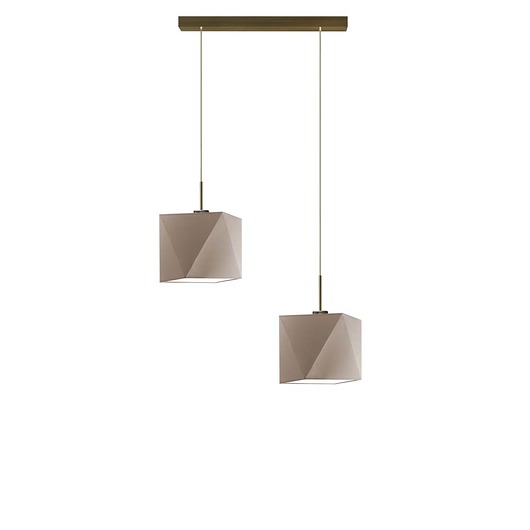 lampy wiszące 2-płomienna lampa wisząca do kuchni KOBE z regulacją