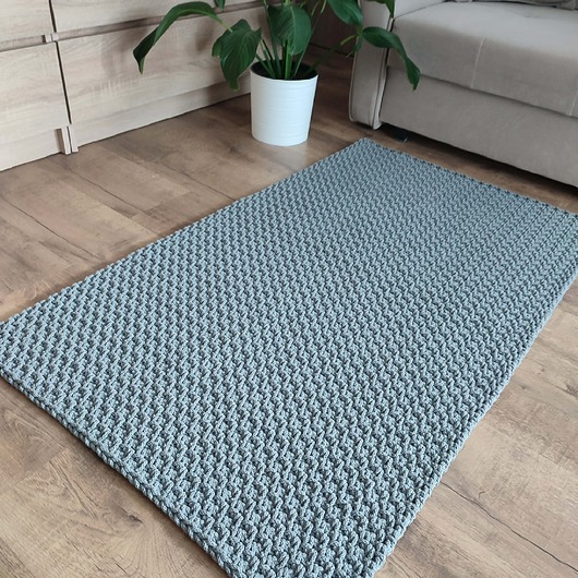 dywany Dywan szydełkowy ze sznurka prostokątny 75cmx125cm
