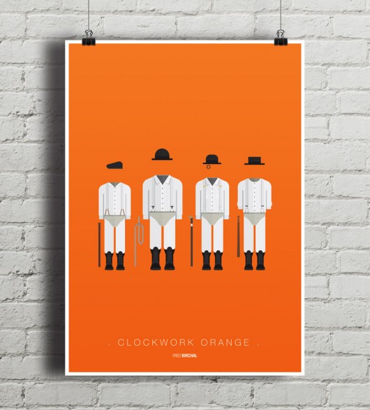 Mechaniczna Pomarańcza - plakat minimalmill