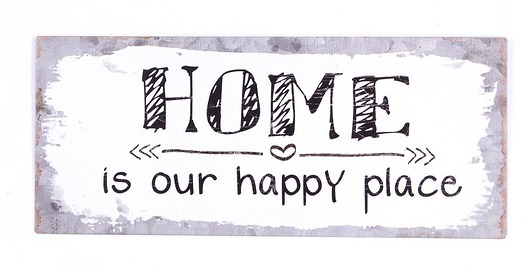 Szyld metalowy Happy Place MIA home