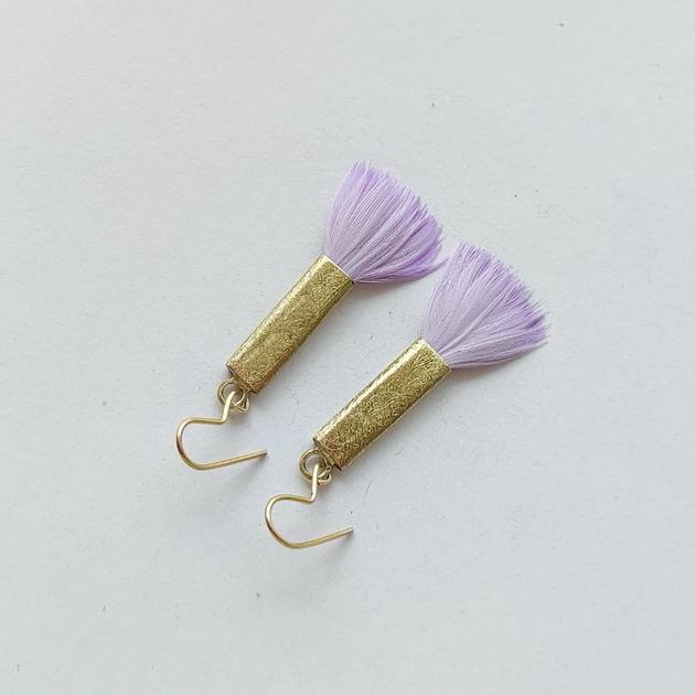 kolczyki z piórami PIÓRKO kolczyki