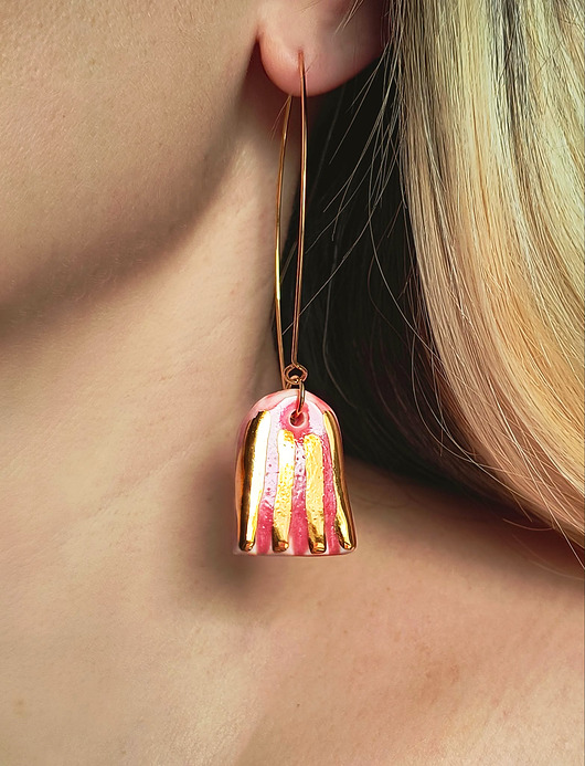 kolczyki pozłacane Kolczyki pozłacane Meduza Kolekcja Parian