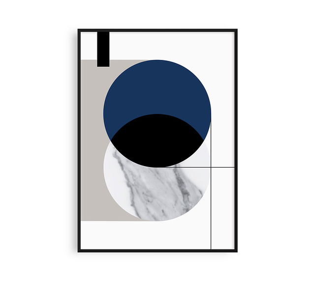 MARBLE 1 GRANAT - plakat geometryczny PLAKATY GEOMETRYCZNE