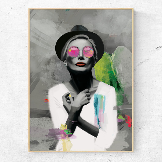 plakat grafika THE PINK Be ART