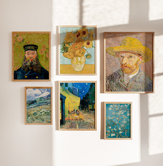 plakaty Zestaw Plakatów Vintage van Gogh A4 A3