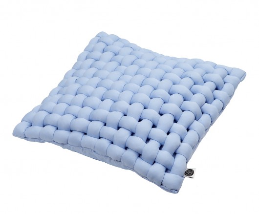 Poduszka Bawełniana LIGHT BLUE WEAVE OhooStyle