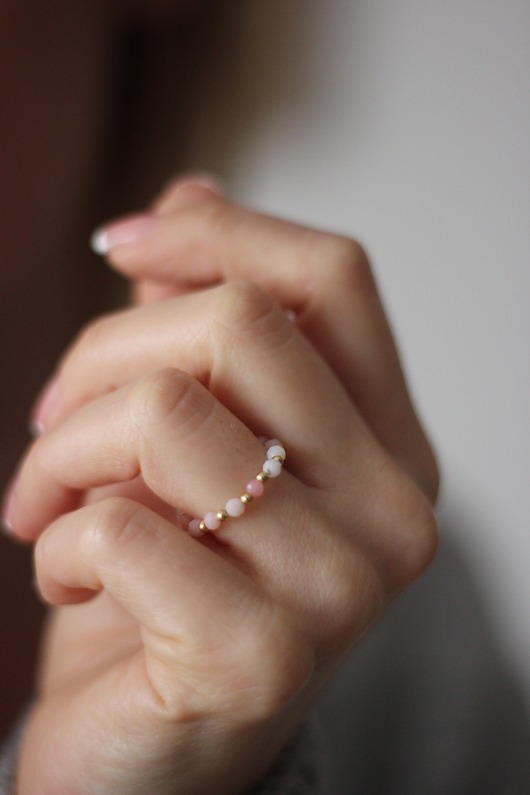 Pierścionek gold opal, p CALME