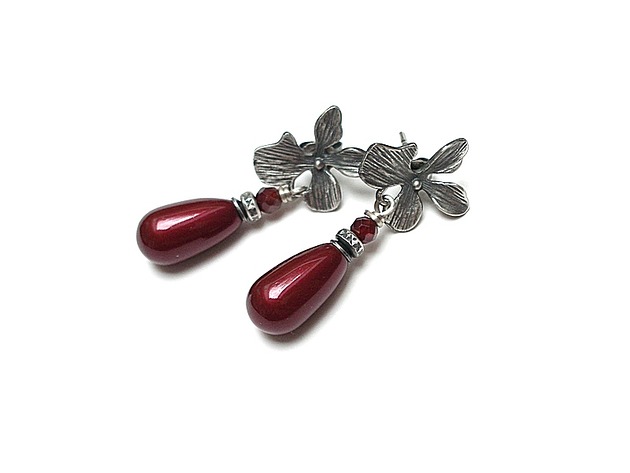 kolczyki swarovski Kolczyki Swarovski Orchid vol. 12 /pearls/