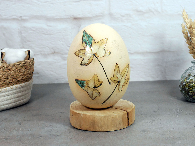 jajka wielkanocne Wielkanocne jajo - ceramiczna ozdoba na stół