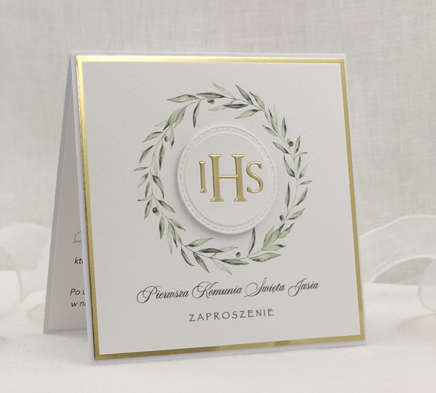 zaproszenia na komunię Zaproszenia na Komunię, wzór 38B