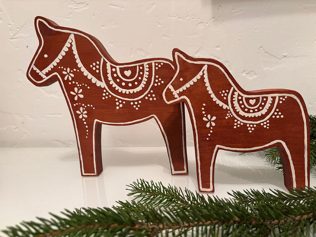 dekoracje świąteczne Konik piernikowy duży