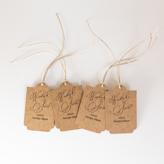 kartki świąteczne Bileciki do prezentów świątecznych 12 szt logo