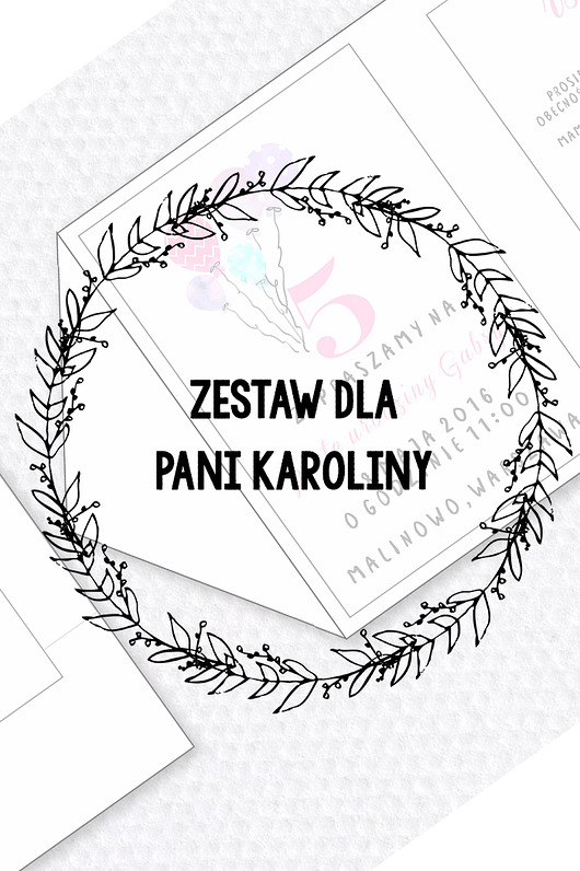 Zestaw dla Pani Karoliny BALLOONS Papel