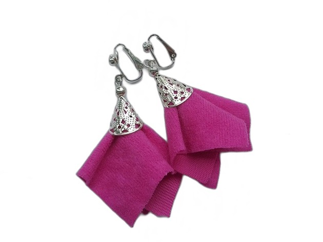 klipsy Mocny róż na już