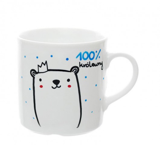 100% królewny - kubek porcelanowy miamilu