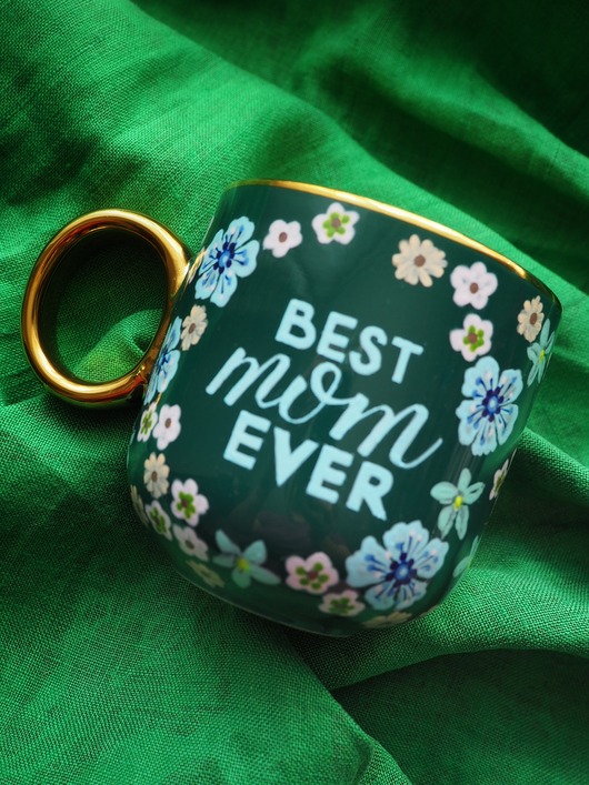 kubki Ręcznie malowany kubek MAMA