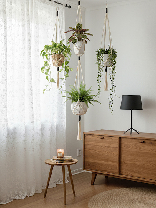 kwietniki Makrama kwietnik - zestaw minimalistyczny