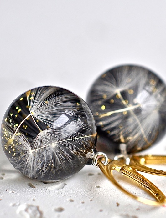 Kolczyki pozłacane kwiatowe Grol Jewellery