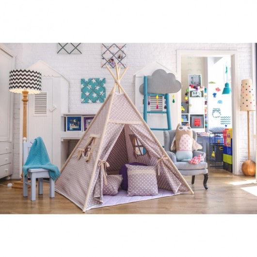 Namiot tipi w grochy TeePee