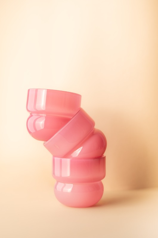 szklanki i kieliszki Zestaw Szklanek  RUNO - 2 SZTUKI (malinowe) 220ml