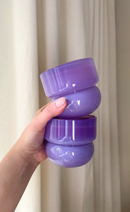 szklanki i kieliszki Zestaw Szklanek  RUNO - 2 SZTUKI (wrzos) 220ml