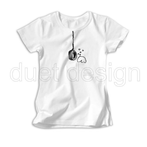 T-shirt Damski P058ST duet design Duet design