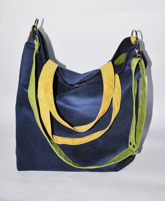 torby XXL TORBA HOBO XXL -  kobalt, żółty, limonka