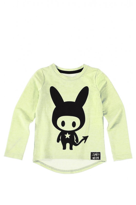 T-Shirt LIME Longsleeve Zombie Dash