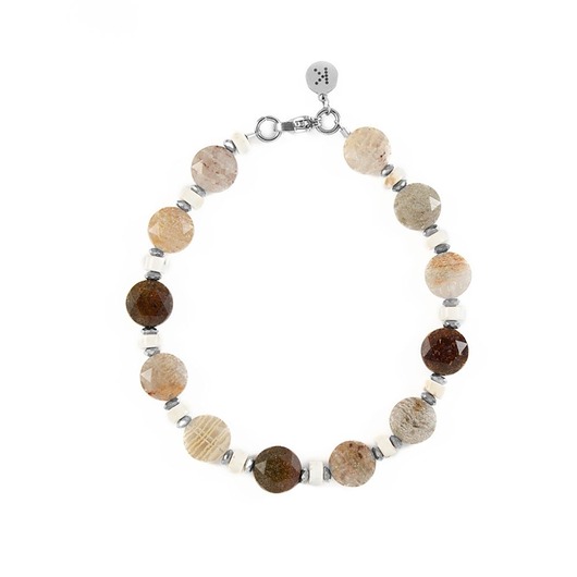 bransoletki z kamieni naturalnych Bransoletka z kamieni manifestacji i wizualizacji marzeń - Wersja Srebrna