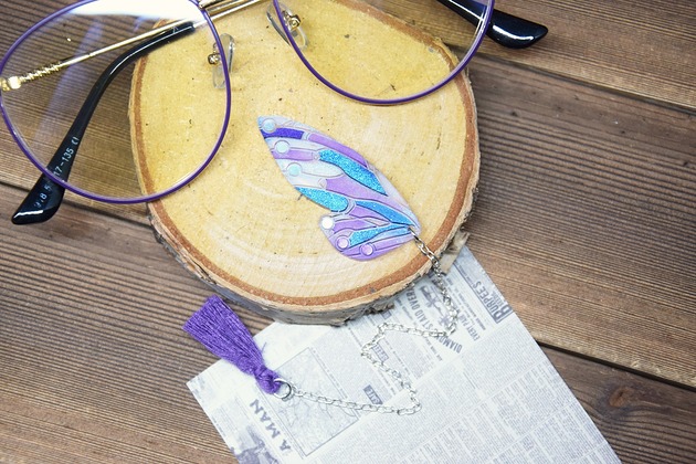 zakładki do książek Zakładka skrzydło wróżki - violet