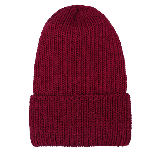 czapki damskie Merino classic beanie wine