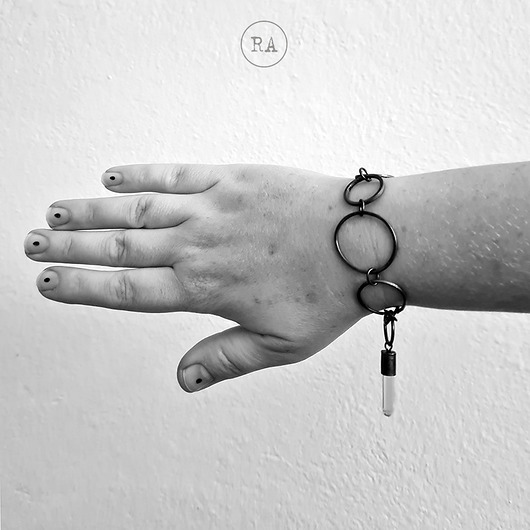 bransoletki srebrne Bransoleta LOOPS szeroka oksydowane srebro